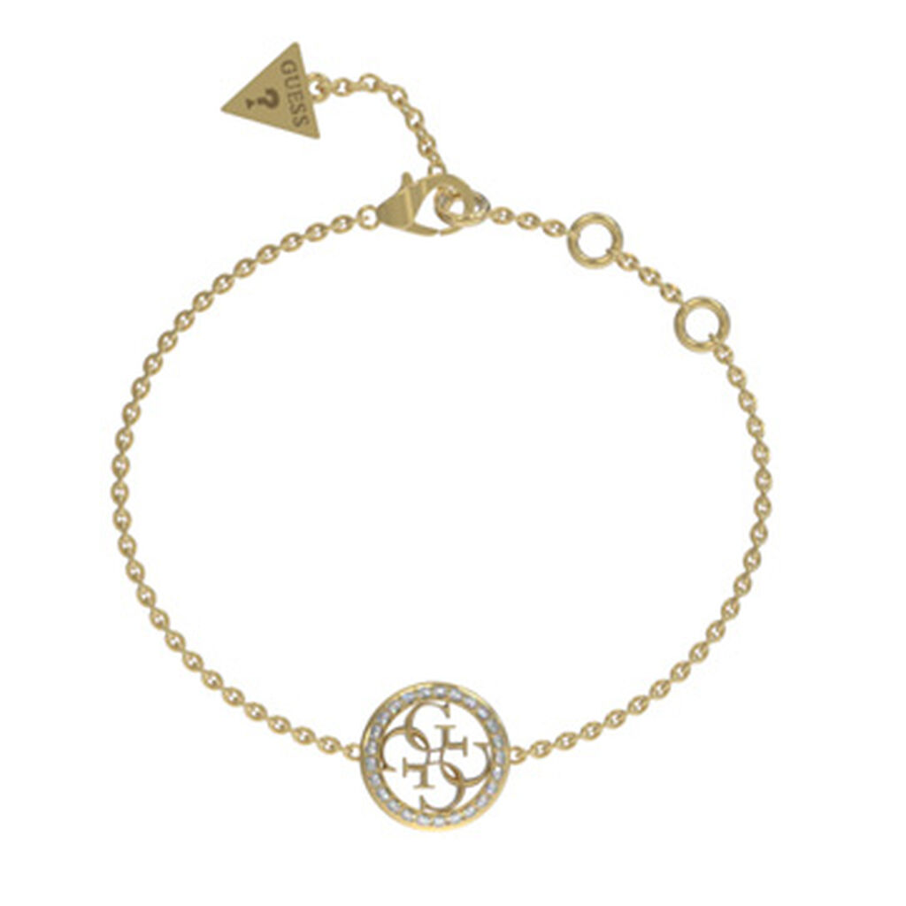 Bracelet Guess Life In 4G Acier Jaune Oxyde De Zirconium - Bracelets cha&icirc;nes Femme | Marc Orian