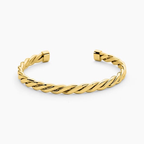 Bracelet Jonc Acier Dore Alexandru - Bracelets joncs Femme | Marc Orian