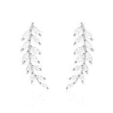 Bijoux D'oreilles Sakira Argent Blanc Oxyde De Zirconium - Sélection Bohème Femme | Marc Orian