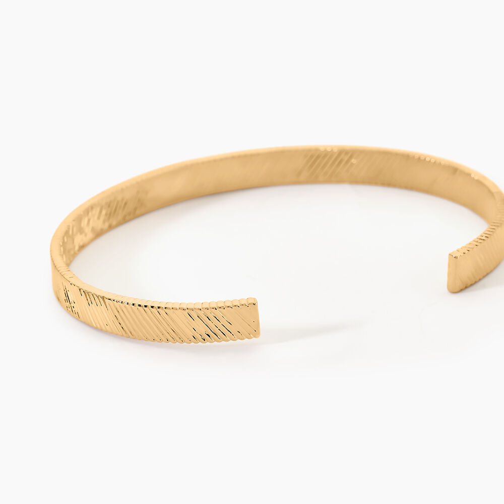 Bracelet Jonc Adelaide Plaqu&eacute; Or Jaune - Bracelets joncs Femme | Marc Orian