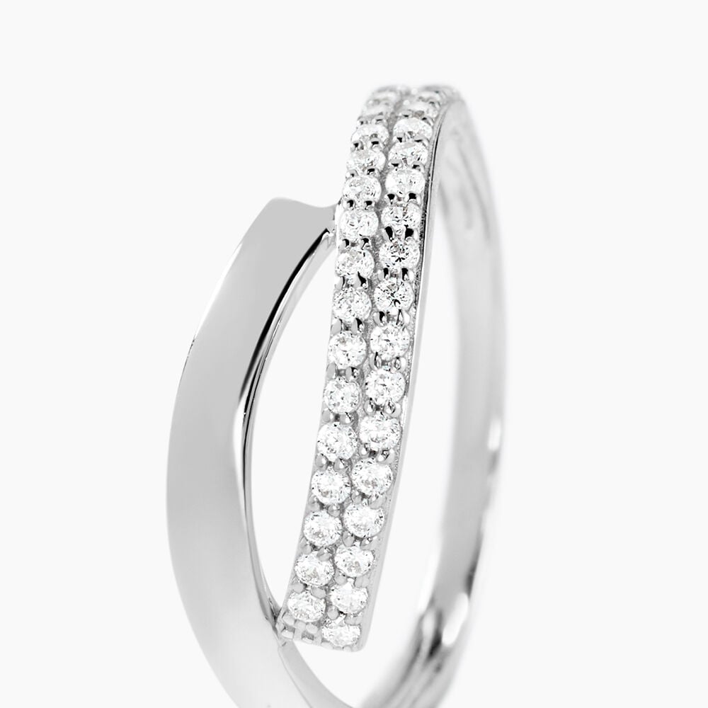 Bague Vero Or Blanc Oxyde De Zirconium - Bagues avec pierre Femme | Marc Orian
