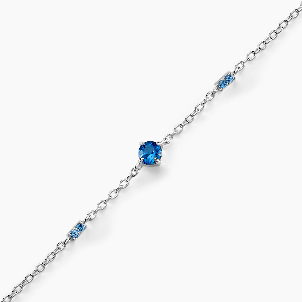 Bracelet Gemmie Argent Blanc Oxyde De Zirconium - Bracelets chaînes Femme | Marc Orian