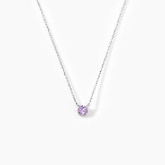 Collier Clair Or Blanc Amethyste - Colliers Femme | Marc Orian