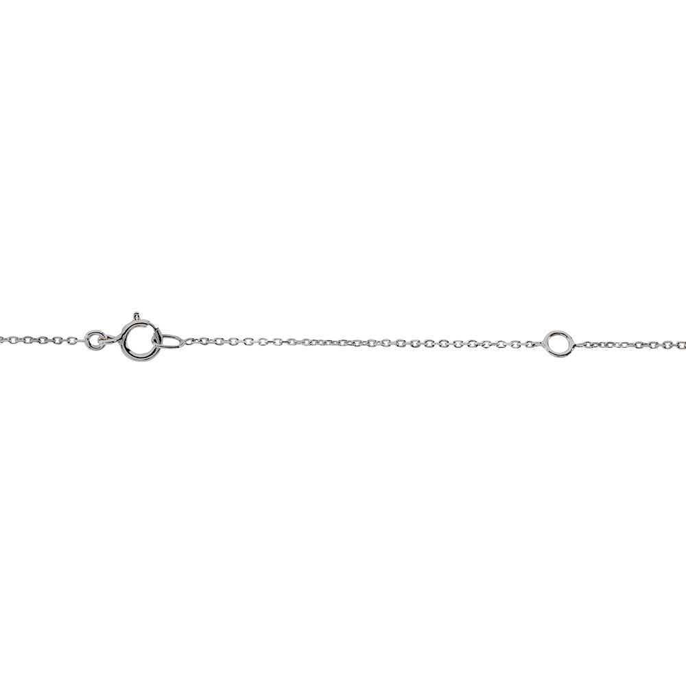 Collier Selina Or Blanc Diamant - Colliers avec pierres Femme | Marc Orian