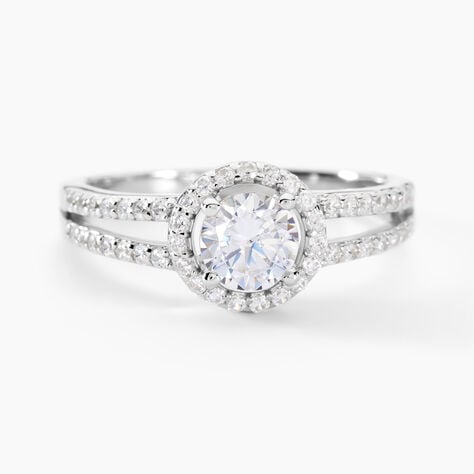 Bague Solitaire Titemae Argent Blanc Oxyde De Zirconium - Solitaires Femme | Marc Orian