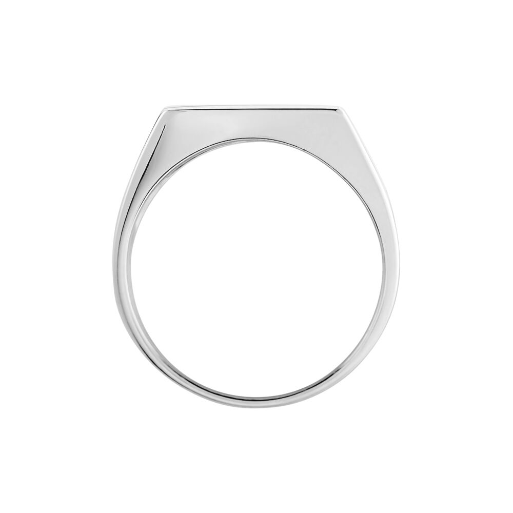 Chevalière Robin Argent Blanc - Chevalières Homme | Marc Orian