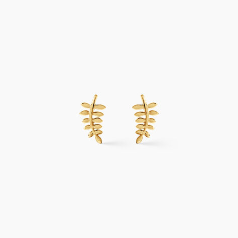 Boucles D'Oreilles Puces Eudia Argent Dor&eacute; A L'Or 750/1000 - Puces Femme | Marc Orian