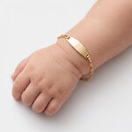 Bracelet Identite Bebe Or Jaune Ericka - Gourmettes Enfant | Marc Orian