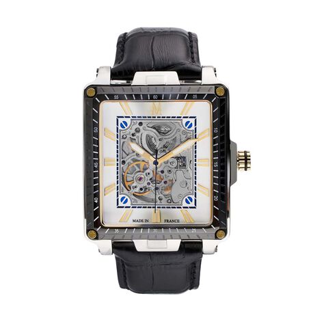 Montre Montignac Square Automatique Argent&eacute; - Montres automatiques Homme | Marc Orian