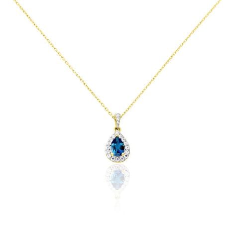 Collier Or Jaune Leroy Topaze - Colliers avec pierres Femme | Marc Orian