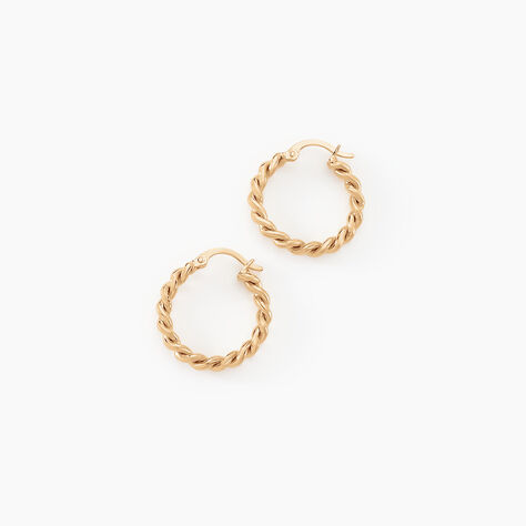 Cr&eacute;oles Plaqu&eacute; Or Jaune Isaiah - Cr&eacute;oles Femme | Marc Orian