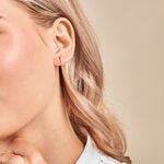 Boucles D'oreilles Puces Matleena Or Jaune Diamant Synth&eacute;tique - Boucles d'oreilles mariage Femme | Marc Orian