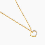Collier Vehanouche Argent Dor&eacute; A L'Or 750/1000 Oxyde De Zirconium - Colliers avec pierres Enfant | Marc Orian