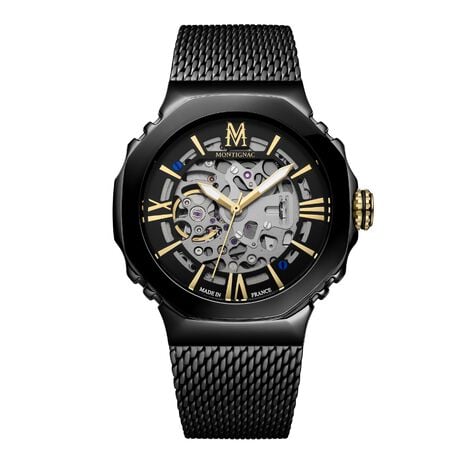 Montre Montignac Octagon Automatique Noir - Montres automatiques Homme | Marc Orian