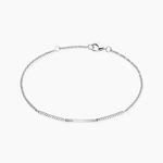 Bracelet Luciane Argent Blanc Oxyde De Zirconium - Bracelets fantaisie Femme | Marc Orian