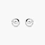 Boucles D'oreilles Pendantes Carole Argent Blanc Oxyde De Zirconium - Pendantes Femme | Marc Orian