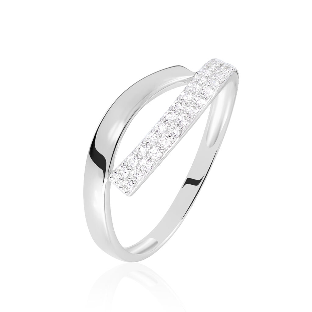 Bague Vero Or Blanc Oxyde De Zirconium - Bagues Femme | Marc Orian