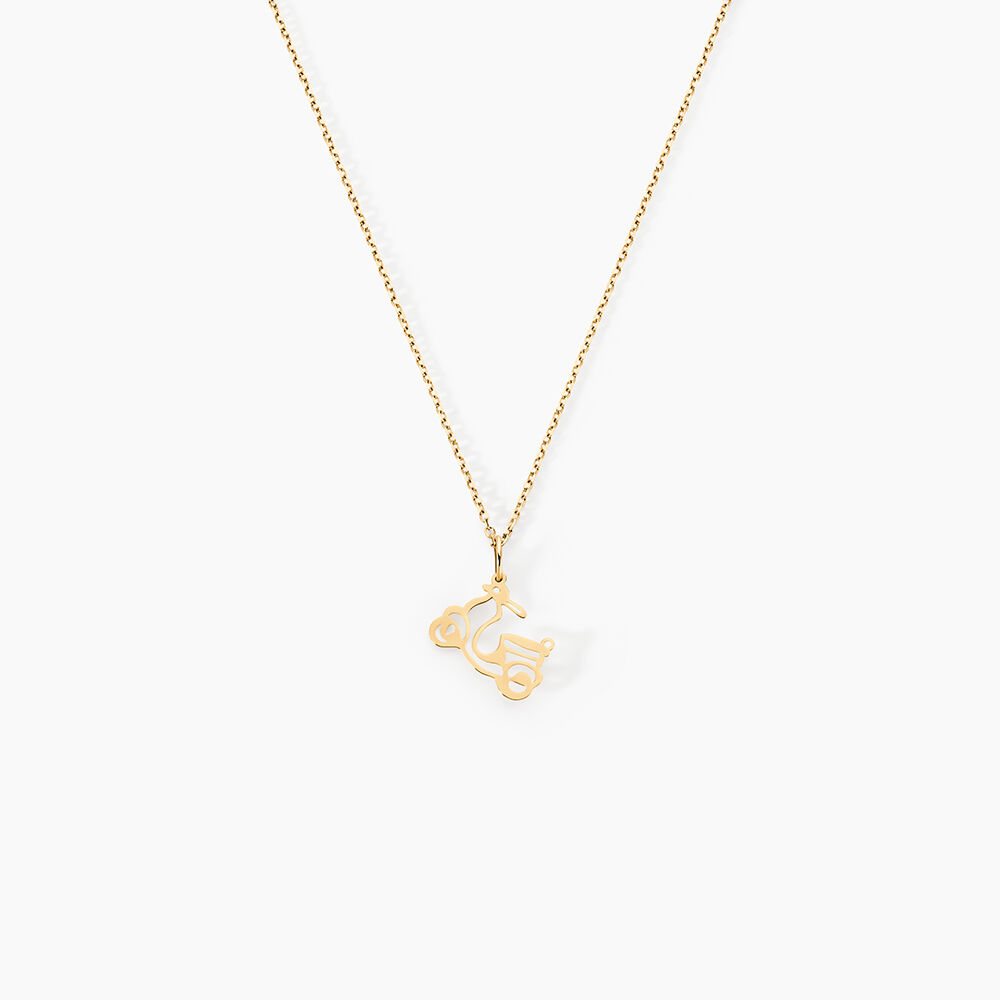 Pendentif Julius Scooter Or Jaune - Pendentifs Famille | Marc Orian