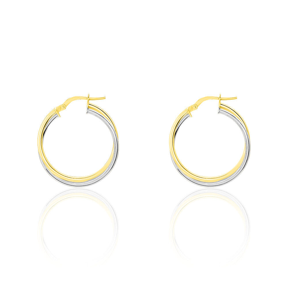 Cr&eacute;oles Tita Or Bicolore - Cr&eacute;oles Femme | Marc Orian