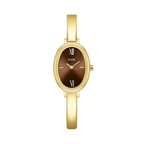 Montre Cluse L'Ovale Marron - Montres &eacute;tanches Femme | Marc Orian