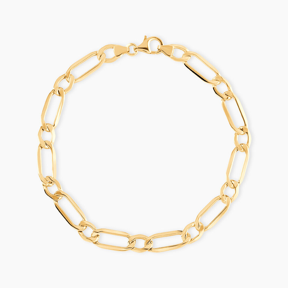 Bracelet Ophelio Maille Alternee 1/1 Or Jaune - Bracelets mailles Homme | Marc Orian
