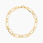 Bracelet Ophelio Maille Alternee 1/1 Or Jaune - Bracelets mailles Homme | Marc Orian