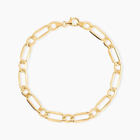 Bracelet Ophelio Maille Alternee 1/1 Or Jaune - Bracelets mailles Homme | Marc Orian