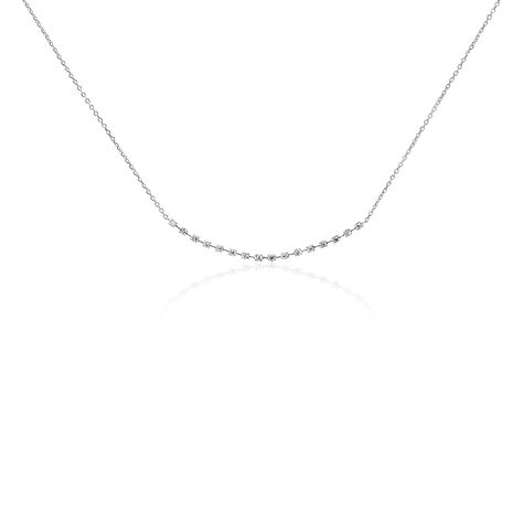 Collier Selina Or Blanc Diamant - Colliers avec pierres Femme | Marc Orian
