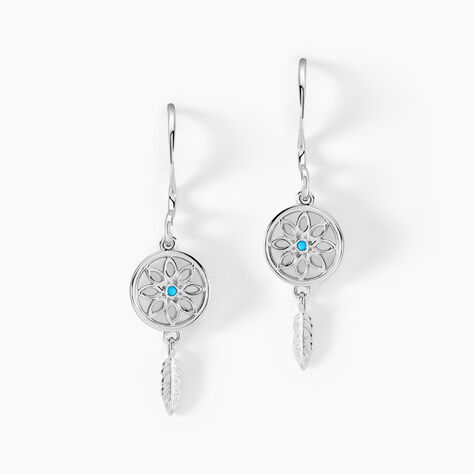 Cr&eacute;oles Islene Argent Blanc Oxyde De Zirconium - Cr&eacute;oles Femme | Marc Orian