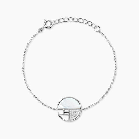Bracelet Argent Gaillet Oxydes De Zirconium - Bracelets Medailles Femme | Marc Orian
