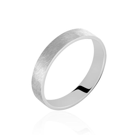 Alliance Georgius Ruban Plat Palladium Blanc - Alliances duo Famille | Marc Orian