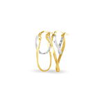 Cr&eacute;oles Aubrey Or Bicolore - Cr&eacute;oles Femme | Marc Orian