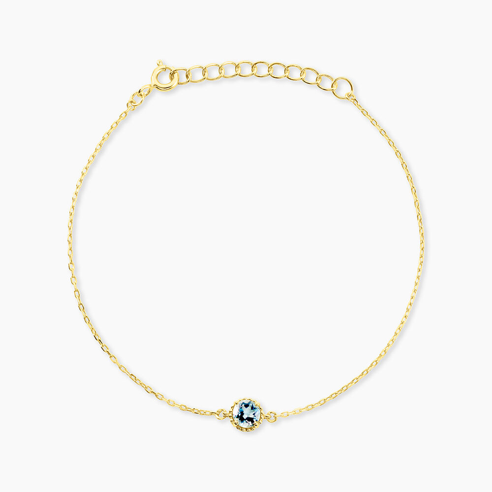 Bracelet Poem Argent Jaune Topaze Bleu Sky - Bracelets fantaisie Femme | Marc Orian