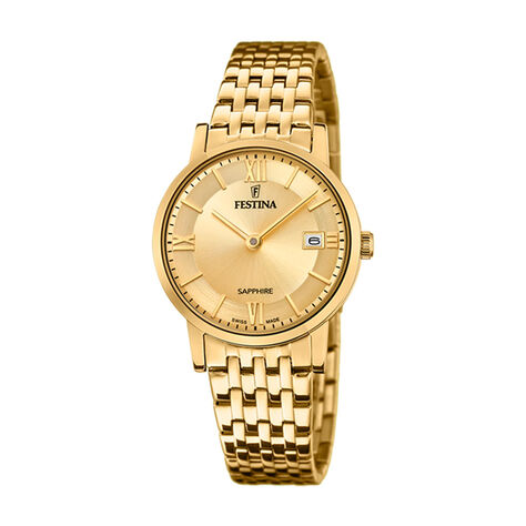 Montre Festina Swiss Made Champagne - Montres classiques Femme | Marc Orian