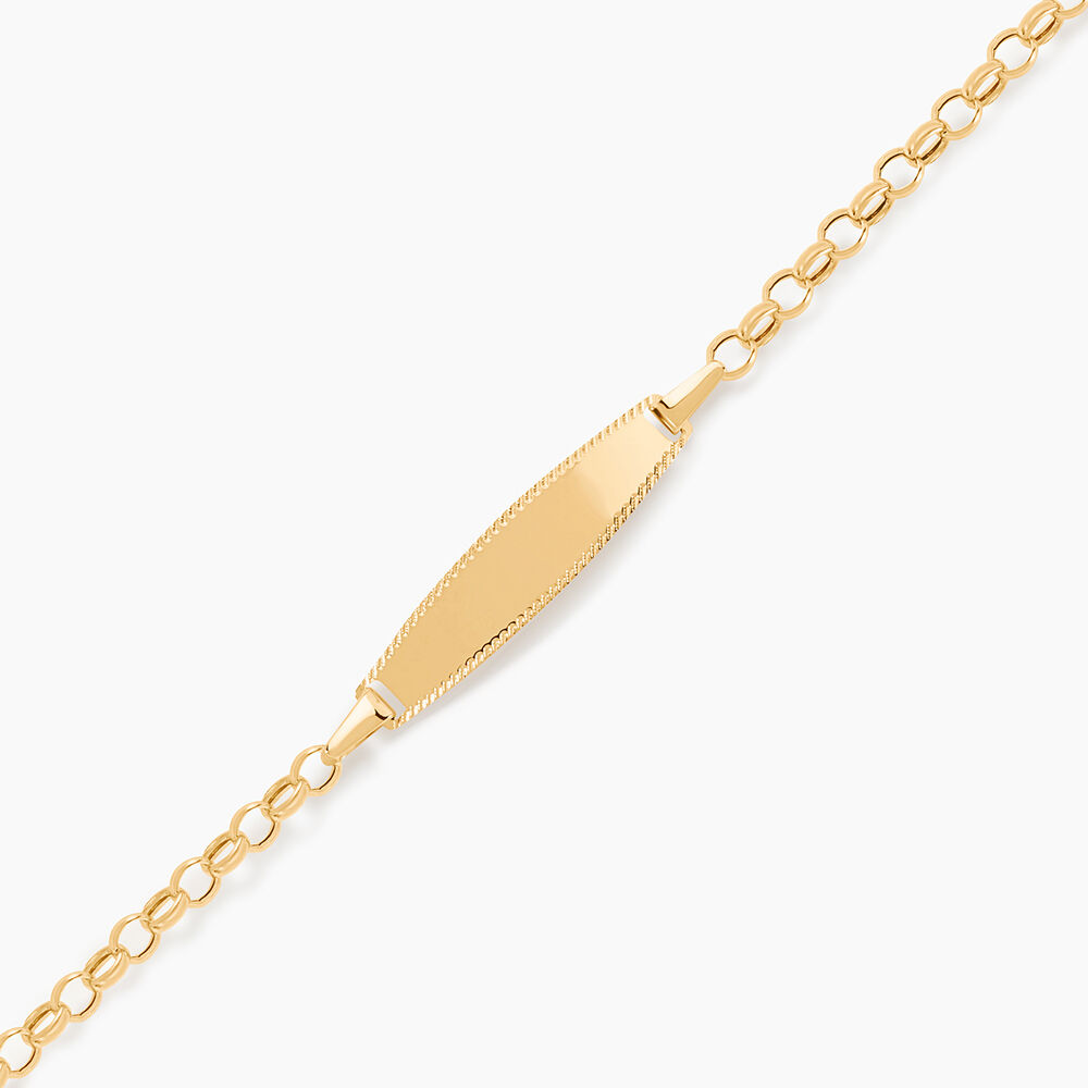 Bracelet Identit&eacute; Marcel Or Jaune - Gourmettes Enfant | Marc Orian