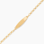 Bracelet Identit&eacute; Marcel Or Jaune - Gourmettes Enfant | Marc Orian