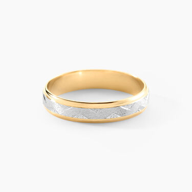 Alliance Cesarius Ruban Plat Or Bicolore