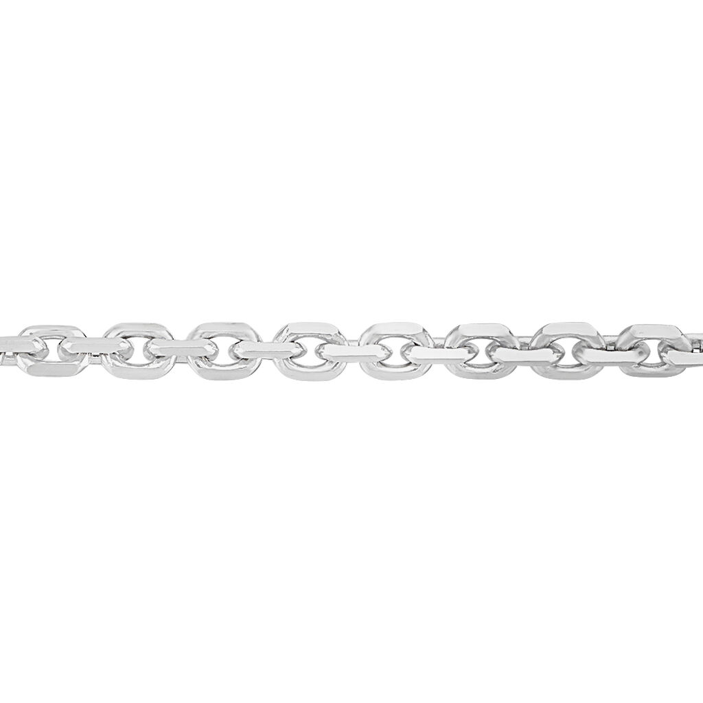 Chaîne Claudine Maille Forçat Argent Blanc - Chaines Femme | Marc Orian