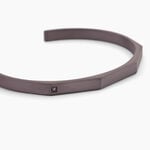 Bracelet Jonc Titane Gris Diamant - Bracelets joncs Homme | Marc Orian