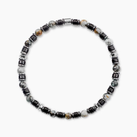 Bracelet Naturel Autres Vert H&eacute;matite Agate Turquoise - Bracelets cha&icirc;nes Homme | Marc Orian