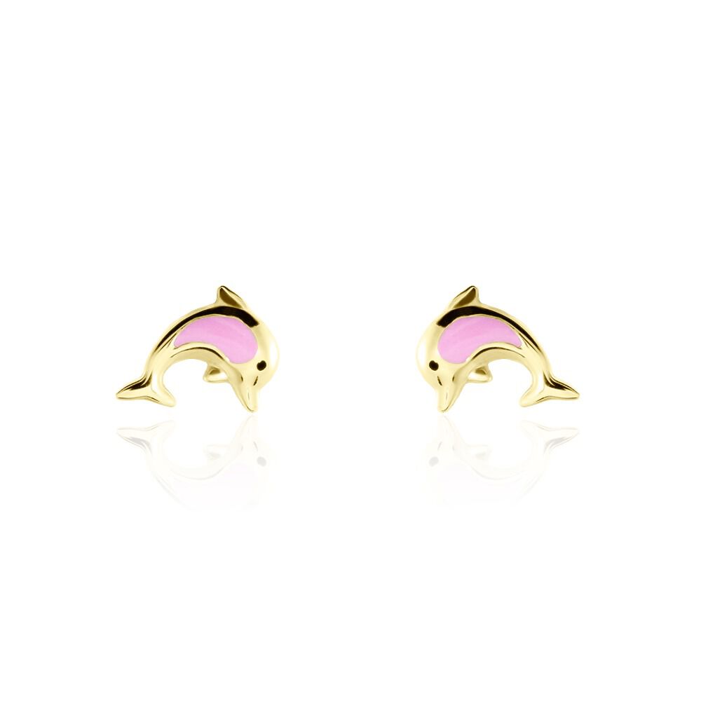 Boucles D'oreilles Puces Or Jaune Mael Smalto - Puces Enfant | Marc Orian
