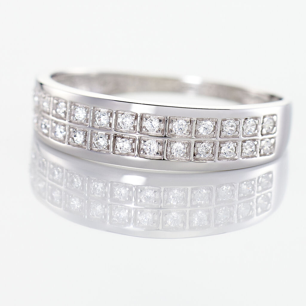Bague Morjana Or Blanc Oxyde De Zirconium - Bagues Femme | Marc Orian