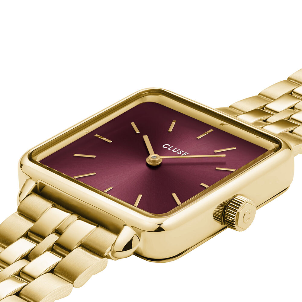 Montre Cluse La T&eacute;tragone Cerise - Montres &eacute;tanches Femme | Marc Orian