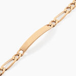 Bracelet Identit&eacute; Bixente Plaqu&eacute; Or Jaune - Gourmettes Homme | Marc Orian