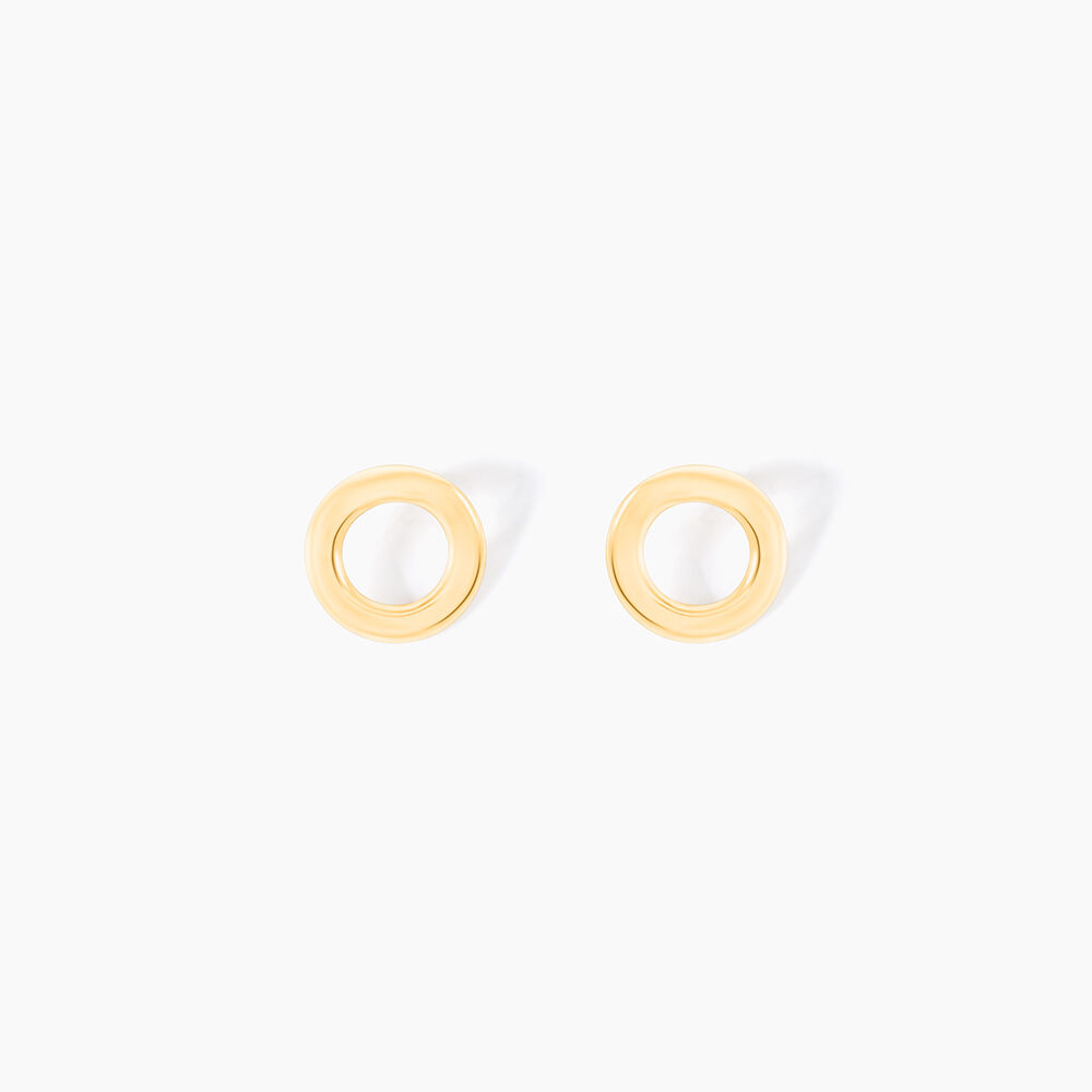 Boucles D'oreilles Puces Freyde Or Jaune - Puces Famille | Marc Orian
