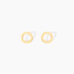 Boucles D'oreilles Puces Freyde Or Jaune - Puces Famille | Marc Orian