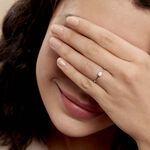 Bague Solitaire Abriel Or Blanc Oxyde De Zirconium - Solitaires Femme | Marc Orian