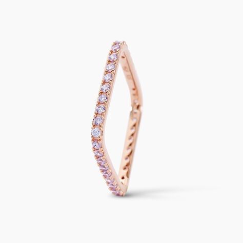 Bague Aselya Argent Rose Oxyde De Zirconium - Bagues avec pierre Femme | Marc Orian