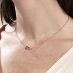 Collier Plaqu&eacute; Or Era Pierre De Synth&egrave;se - Colliers avec pierres Femme | Marc Orian