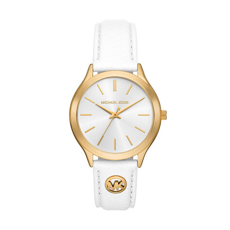 Montre Michael Kors Slim Runway Blanc - Montres &eacute;tanches Femme | Marc Orian